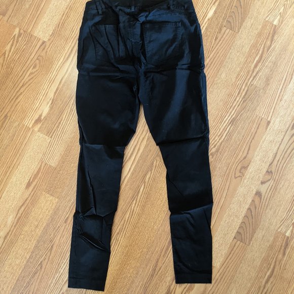 Black Skinny Black Pants 14XT, Stretchy Material - Picture 3 of 4